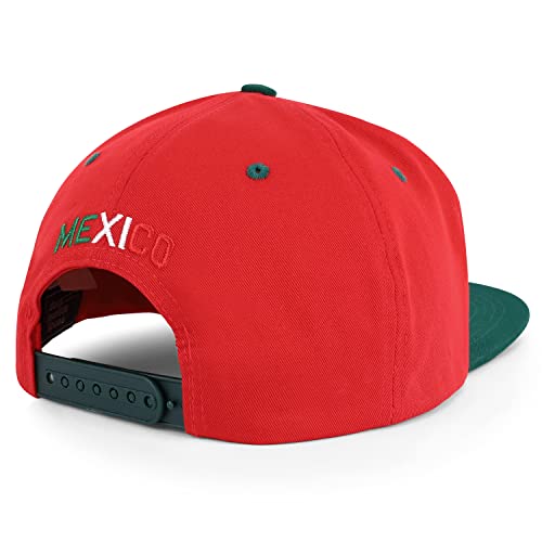 Hecho En Mexico Eagle 3D Embroidered Flat Bill Snapback Cap