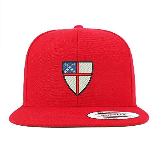 Trendy Apparel Shop Episcopal Shield Structured Flatbill Snapback Cap