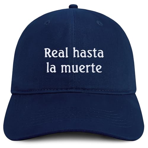 Trendy Apparel Shop Real Hasta la Muerte Embroidered Cotton Low Profile Dad Hat