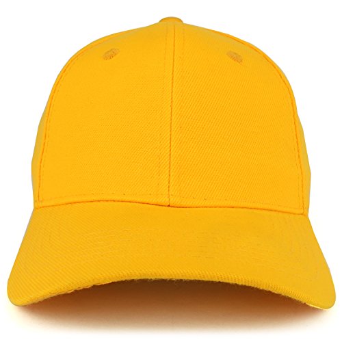 Trendy Apparel Shop Plain Structured Crown Adjustable Baseball Cap