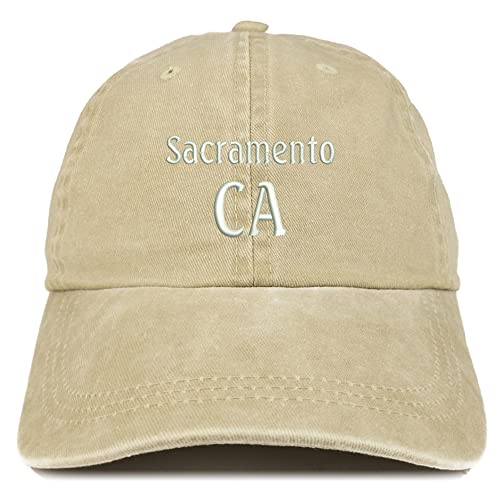 Trendy Apparel Shop Sacramento CA Embroidered Pigment Dyed Washed Baseball Cap