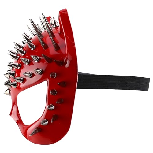 Trendy Apparel Shop Women's Steampunk Splike Cat Half Mask Costume Accessory