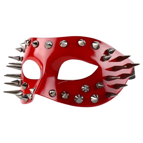Trendy Apparel Shop Steampunk Spike Metallic Masquerade Mask Costume Accessory