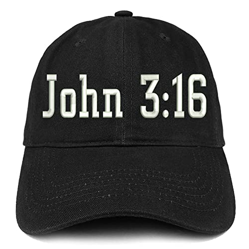 Trendy Apparel Shop John 3:16 Low Profile Soft Cotton Baseball Cap