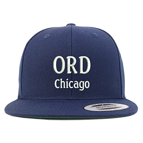 Trendy Apparel Shop ORD Chicago Embroidered Flatbill Snapback