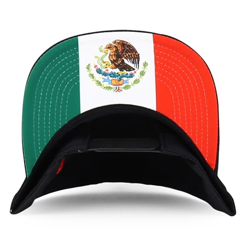Trendy Apparel Shop Mexico Guadalupe Embroidered Flat Bill Snapback Cap