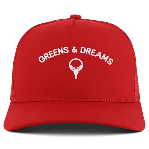 Trendy Apparel Shop Greens & Dreams Embroidered 5 Panel Snapback Trucker Cap