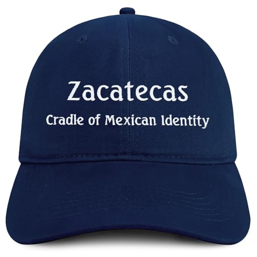 Trendy Apparel Shop Zacatecas Cradle of Mexican Identity Embroidered Cotton Low Profile Dad Hat