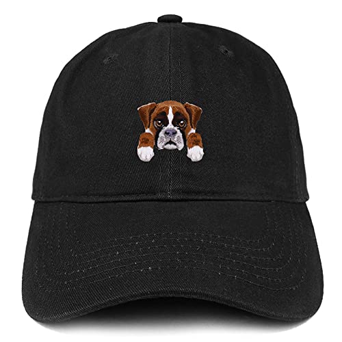 Trendy Apparel Shop Boxer Patch Low Profile Soft Cotton Baseball Cap