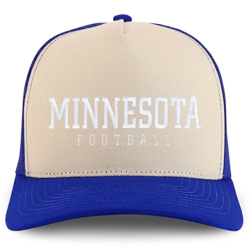 Trendy Apparel Shop Minnesota Embroidered 5 Panel Snapback Trucker Cap