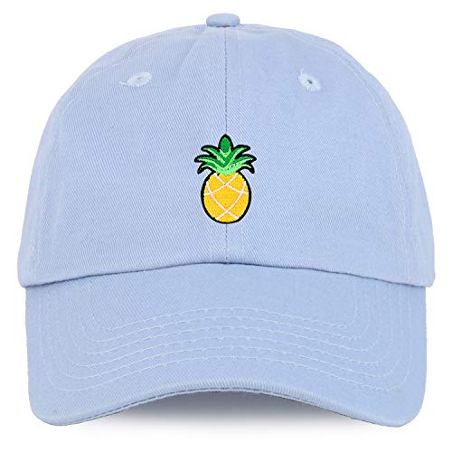 Trendy Apparel Shop Pineapple Patch Youth Small Fit Unstructured Cotton Baseball Cap