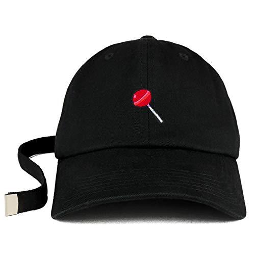 Trendy Apparel Shop Lollipop Patch Unstructured Extra Long Strap Dad Hat