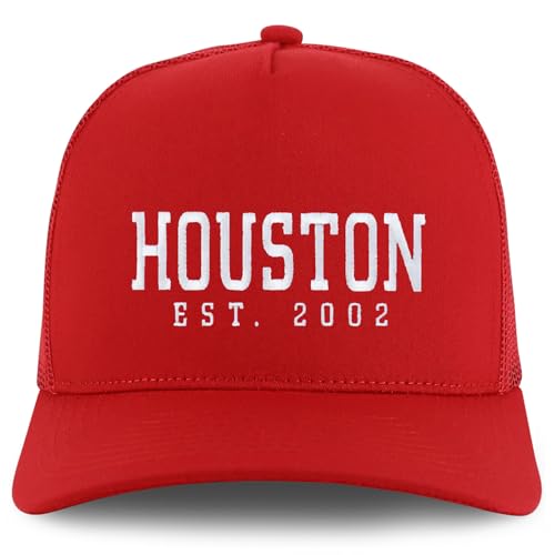 Trendy Apparel Shop Houston Est.2002 Embroidered 5 Panel Snapback Trucker Cap