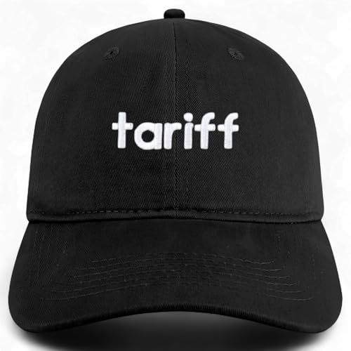 Trendy Apparel Shop Tariff Embroidered Cotton Unstructured Low Profile Dad Hat