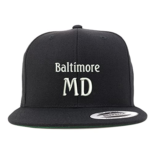Trendy Apparel Shop Baltimore MD Embroidered Flatbill Snapback