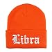 Trendy Apparel Shop Libra Old English Embroidered Long Cuff Beanie