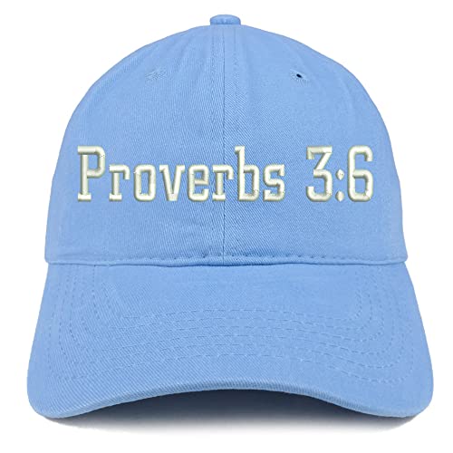 Trendy Apparel Shop Proverbs 3:6 Low Profile Soft Cotton Baseball Cap