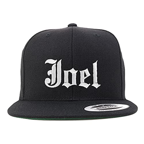 Trendy Apparel Shop Joel Old English Embroidered Flatbill Snapback