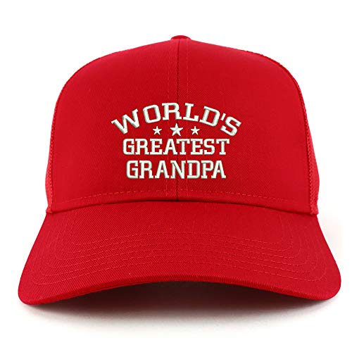 Trendy Apparel Shop World's Greatest Grandpa Structured High Profile Trucker Cap