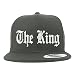 Trendy Apparel Shop The King Old English Embroidered Flatbill Snapback