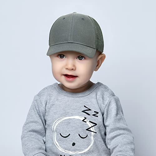 Trendy Apparel Shop Infant Size Structured Adjustable Trucker Mesh Baseball Cap