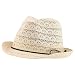 Trendy Apparel Shop Youth Size Girl's Cotton Lace Black Tie Fedora Hat