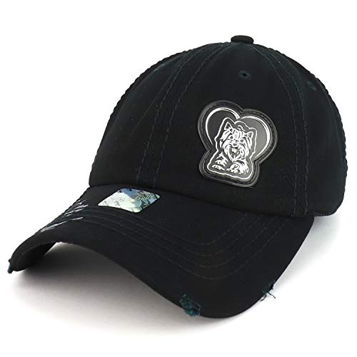 Trendy Apparel Shop Yorkshire Terrier Dog High Frequency Patch Baseball Hat
