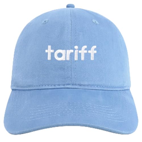 Trendy Apparel Shop Tariff Embroidered Cotton Unstructured Low Profile Dad Hat