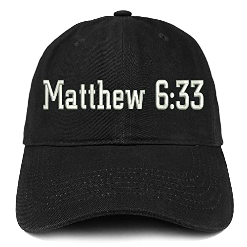 Trendy Apparel Shop Matthew 6:33 Low Profile Soft Cotton Baseball Cap