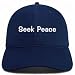Trendy Apparel Shop Seek Peace Embroidered Cotton Unstructured Low Profile Dad Hat