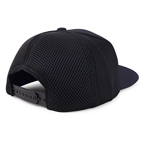 Trendy Apparel Shop XXL Oversize Air Mesh Back Flatbill Baseball Cap