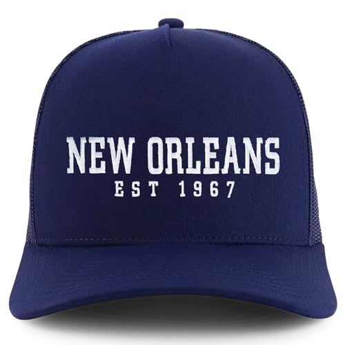 Trendy Apparel Shop New Orleans Est.1967 Embroidered 5 Panel Snapback Trucker Cap