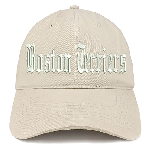 Trendy Apparel Shop Old English Boston Terriers Low Profile Soft Cotton Baseball Cap