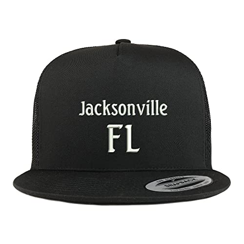 Trendy Apparel Shop Jacksonville FL Embroidered 5 Panel Flatbill Trucker Cap