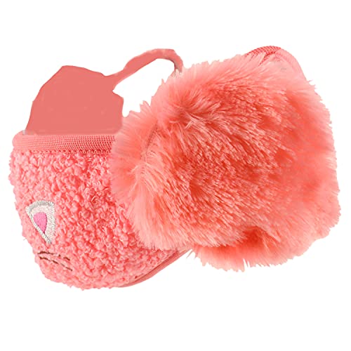 Trendy Apparel Shop Kids Winter Animal Face Breathable Cat Mask & Earmuffs