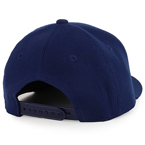 Trendy Apparel Shop Infant to Toddler Kid's Plain Structured Flatbill Snapback Cap