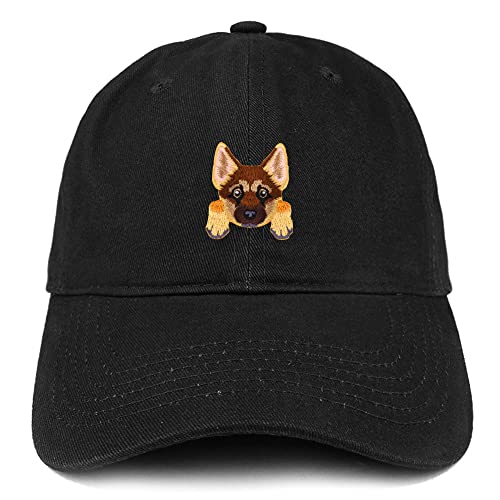 Trendy Apparel Shop German Shepherd Patch Low Profile Soft Cotton Baseball Cap
