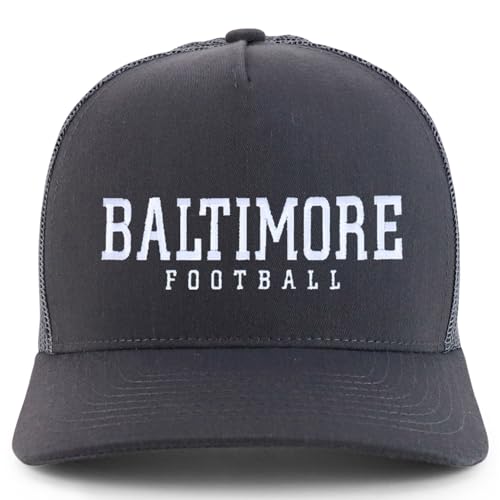 Trendy Apparel Shop Baltimore Embroidered 5 Panel Snapback Trucker Cap