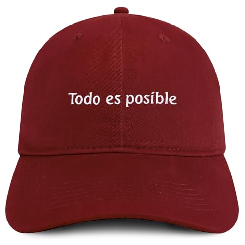 Trendy Apparel Shop Todo ES posible Embroidered Cotton Low Profile Dad Hat