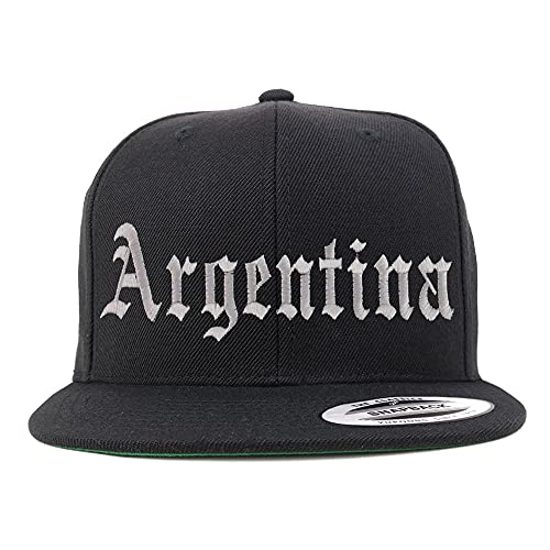 Trendy Apparel Shop Argentina Old English Embroidered Flatbill Snapback