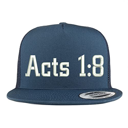 Trendy Apparel Shop Acts 1:8 5 Panel Flatbill Trucker Cap