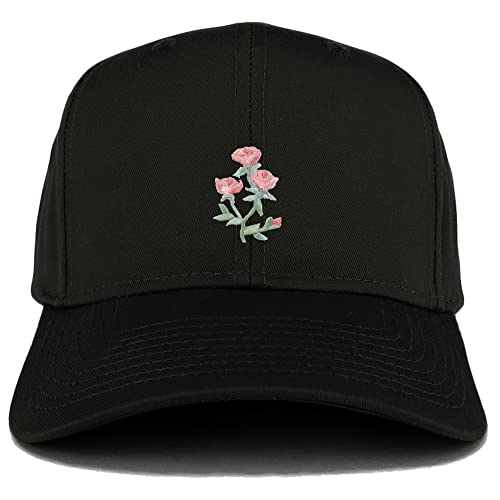 Trendy Apparel Shop Rose Bundle Patch Strutured Baseball Cap