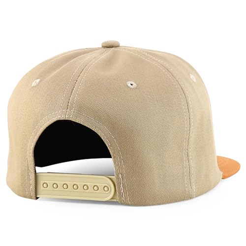 Trendy Apparel Shop Mexico States with Eagle Embroidered Flatbill Snapback Cap