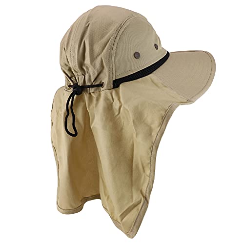 Trendy Apparel Shop Outdoorsman Sport Activity Large Bill Flap Boonie Mesh Cap