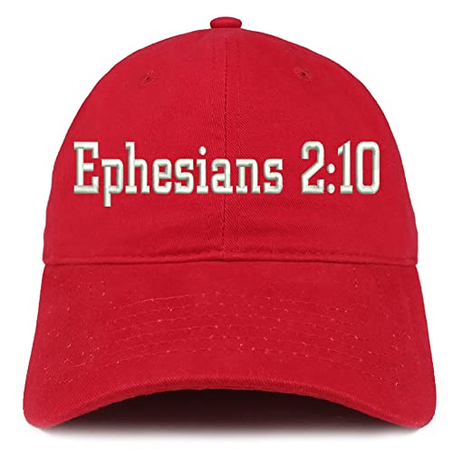 Trendy Apparel Shop Ephesians 2:10 Low Profile Soft Cotton Baseball Cap