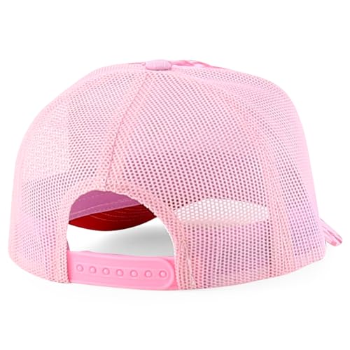 Trendy Apparel Shop 5 Panel Structured Crown Curved Bill Trucker Cap