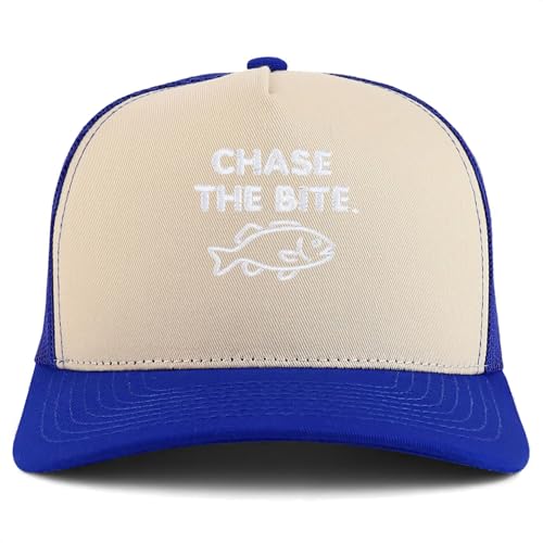 Trendy Apparel Shop Chase The Bite Embroidered 5 Panel Snapback Trucker Cap