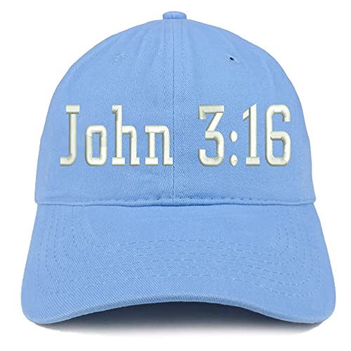 Trendy Apparel Shop John 3:16 Low Profile Soft Cotton Baseball Cap