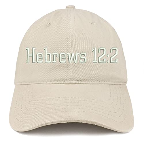 Trendy Apparel Shop Hebrews 12:2 Low Profile Soft Cotton Baseball Cap