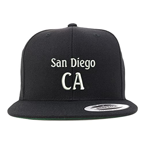 Trendy Apparel Shop San Diego CA Embroidered Flatbill Snapback
